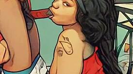 Yo, Mommy slurps stepbro's big cock like she's got no teeth!