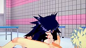 My Hero Academia hentai with Bakugou Katsuki banging Namuri Kayama. Raw blowjob and creampie action!