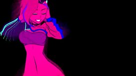 Moikaloop performs sexy dance in anime hentai cartoon style