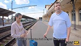 Hunt4k: Guy Lets Stranger Nail Wife to Get Home