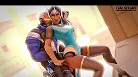 My Symmetra redux gets naughty in the perv garden.