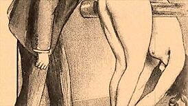 vintage erotic illustration with classic sensual charm