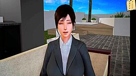 teen redhead licks shaved pussy in anime hentai