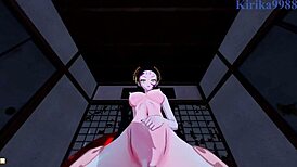 nezuko kamado and daki intense sex - demon slayer kimetsu no yaiba pov hentai