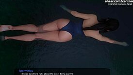 Milfy City V0.6 Teen Stepsister’s Big Ass Fucked and Creampied