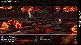 Makina explores the city of ruin in fallen hrpg game