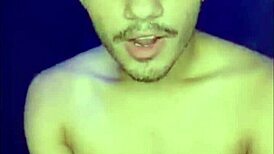 why does this gay guy cum from solo handjob? watch him stroke his cock alone.