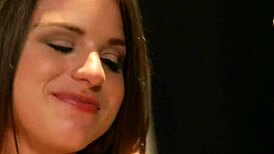 Watch Brooklyn Chase say, My big tits bounce in missionary and cowgirl as this monster cock splits my shaved pussy, wearing heels.