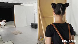 Hey, check out this brunette latina teen 18+ swallowing cum in the bedroom! 😏