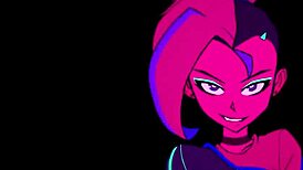 Moikaloop performs sexy dance in anime hentai cartoon style