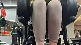 This crazy gym fucking happens in public with wet hardcore amateurs.