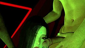 Check out 3D VAM porn with gangbang princess Qingyi getting double penetrated in wild orgy