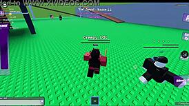 fun cumbat in roblox condo 1 with monster anime cartoon