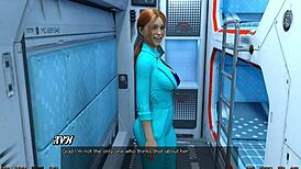 stranded in space 7, red haired step sister in the shower, oh no i cant resist