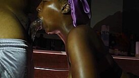 she spits on your dick in this hot couple scene