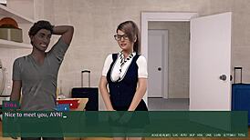 PLEASURE THIEVES 01 - BURGLAR COMES TO UNIVERSITY FOR CURVY CREAMPIE DATING GAME