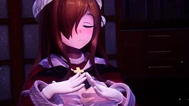 Konosuba hentai with anime cartoon characters in action