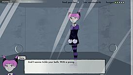 jinx from 18titans part 13 in anime style 😊