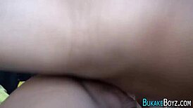 Yo, Check Out This Asian Gay Bukkake Getting Sprayed Everywhere!