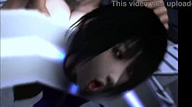 Big boob maid gets creampied by boss in hentai