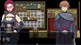 Makina explores the city of ruin in fallen hrpg game