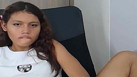 Anime Woman 18 Plays with Dildo Toy