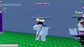 fun cumbat in roblox condo 1 with monster anime cartoon