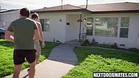 Stranger picks up hairy guy for bareback ass licking and fucking