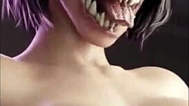 Cartoon Alive Dancing with Clothes Ripped Striptease 😈