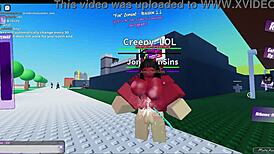 fun cumbat in roblox condo 1 with monster anime cartoon