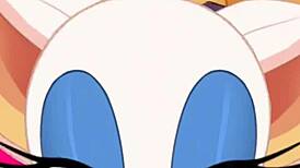 Rouge Sucks Cock Hard and Swallows Cum During Anal Fuck