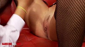 Wow, this busty blonde gets pounded with dildos in wild group sex!