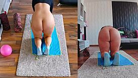 Dual cam naked workout uncensored - get ready for wild moves