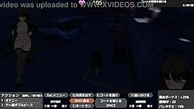 celeca-san exposes herself in a naked coat without being noticed