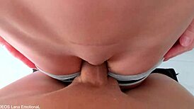 Stepsister teases and lets me finish in her panties