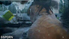 Beautiful Big Tits Brunette Milf Masturbating Hard In The Bathroom! Wet And Wild!