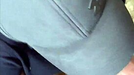 pov teen flashes tits and gets face fucked in tourist hotspot