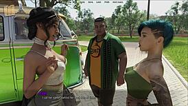 Curvy mature and teen in sexy outfits clash in huge 3D porn showdown at halfway house.