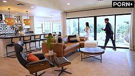 Realtor Freaks Over Client's Fat Cock, Offers to Drain Him for Deal - Selina Imai