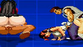 Yuri and Rin get wild in raw anime hentai action.