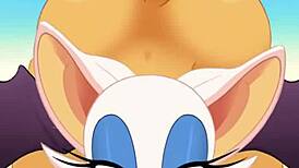 Rouge Sucks Cock Hard and Swallows Cum During Anal Fuck