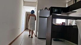 Slamming Hard into Pizza Delivery Guy with Raw Power