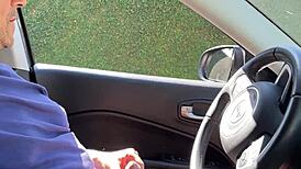 i got caught masturbating in the car and a stranger helped me finish