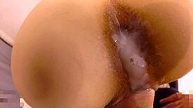 Uncensored Japanese Teen Bent Over for Raw Doggy Style Action