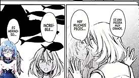 Midnight visitor in anime hentai game