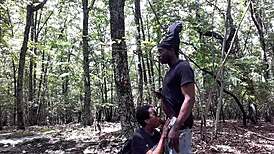 Southern Couple Licks Ass and Deepthroats in Public Forest