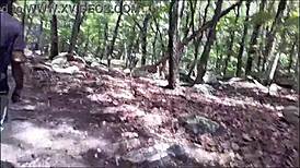 Southern Couple Licks Ass and Deepthroats in Public Forest