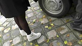 Watch This Blonde Cougar Fucking Hard In The Car On October 31st!