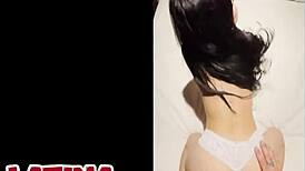 Latina Teen Slut Takes Huge BWC Facial in First Casting