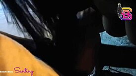 Outdoor interracial encounter with lovers